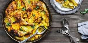 One-Pan Roasted Chicken With Turmeric and Fennel