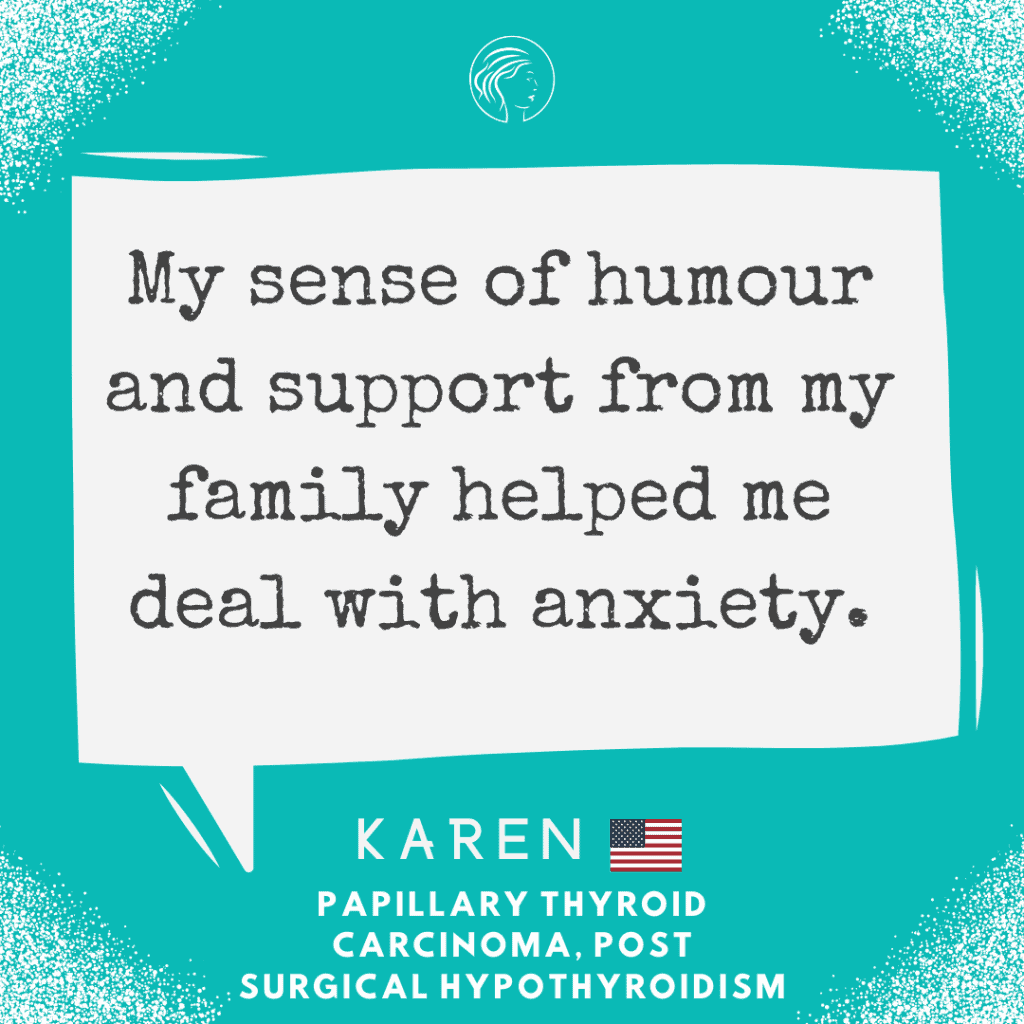 "My sense of humor and support from my family helped me deal with anxiety."