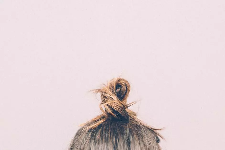 The picture of a hair bun.